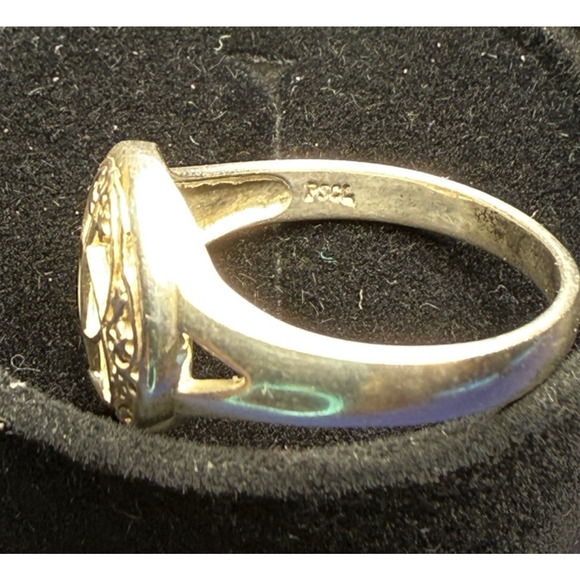 Vintage Peter Stone Sterling Silver Celtic Chalice Ring PSCL Sz 11.25 PSCL 925 - Picture 11 of 16